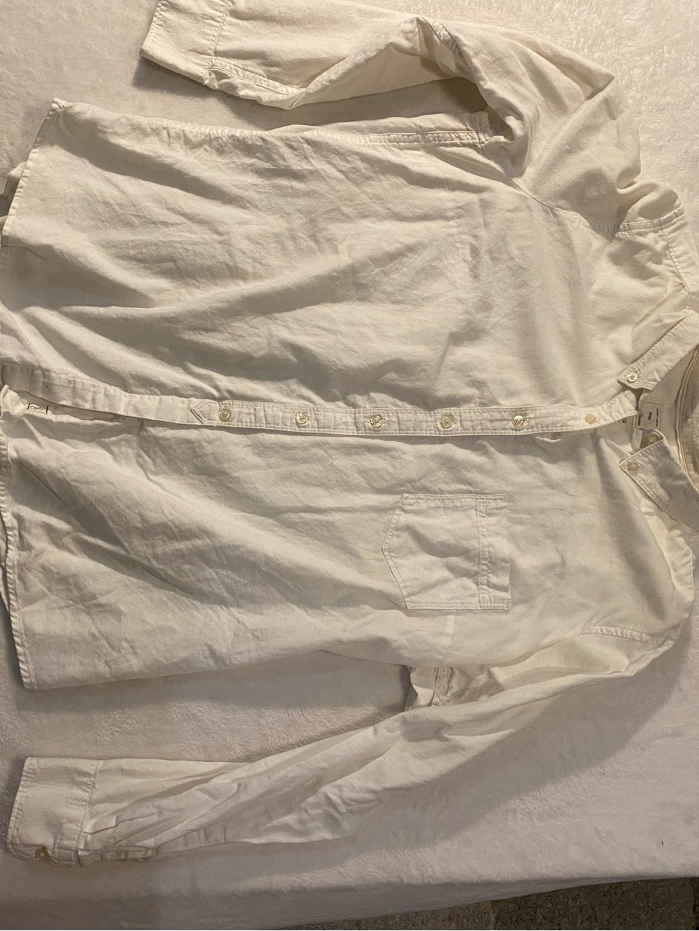 GAP White Button-Front Shirt